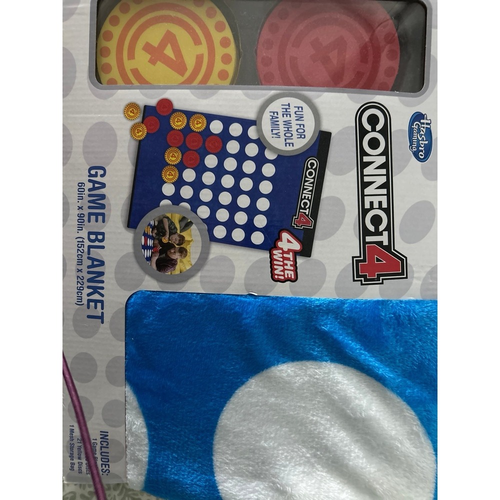 Hasbro‎ Connect 4 game blanket NWT - Picture 4 of 4